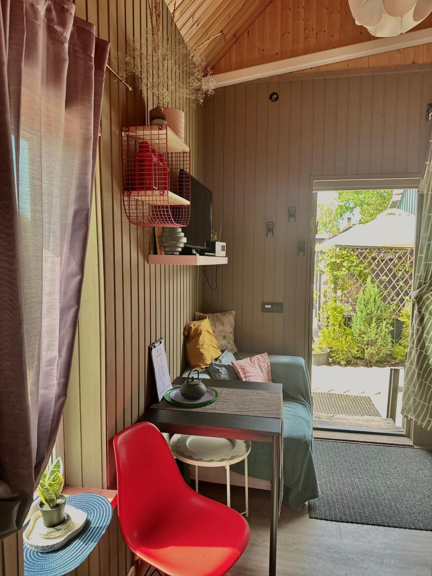Вилла Amazing Little House On An Island With Garden Рига Экстерьер фото