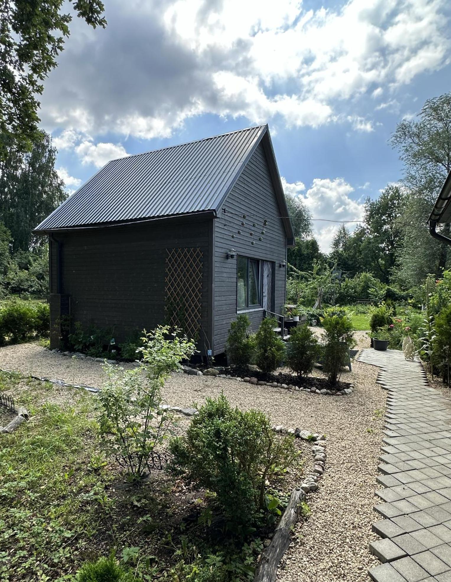 Вилла Amazing Little House On An Island With Garden Рига Экстерьер фото