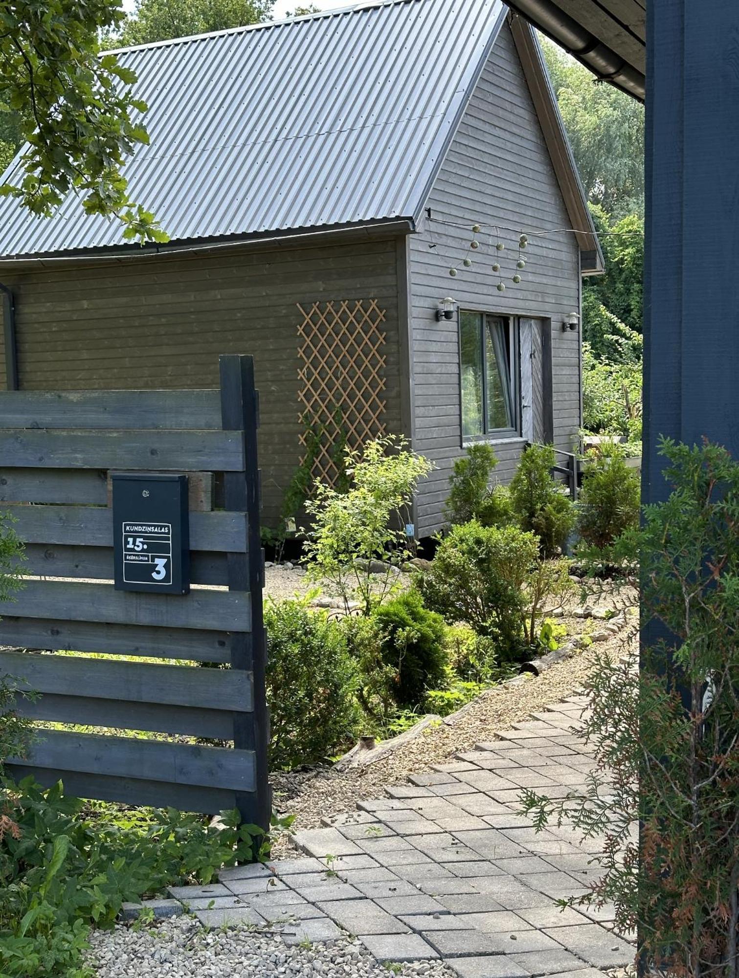 Вилла Amazing Little House On An Island With Garden Рига Экстерьер фото